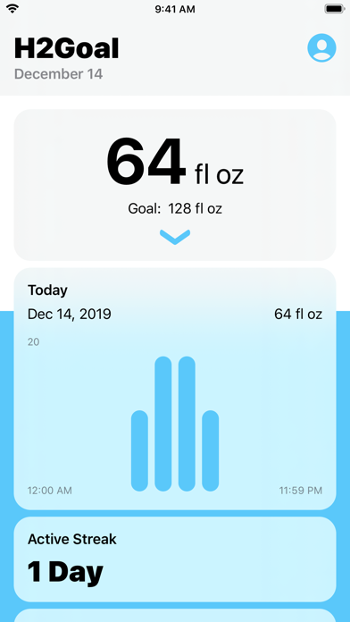 H2Goal iPhone screenshot 1