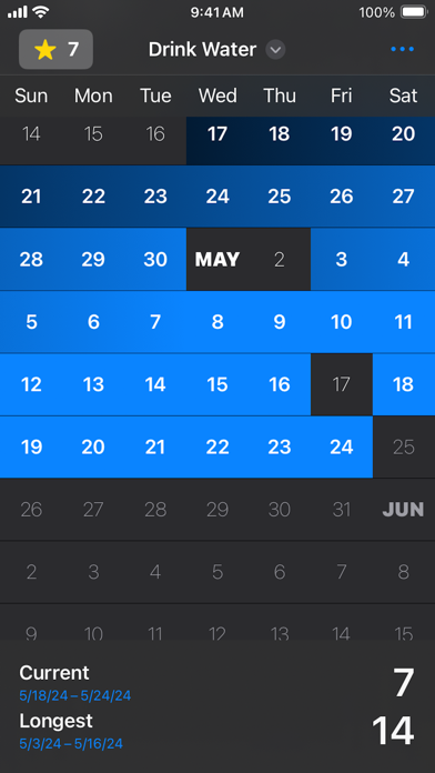 Simple: Habits! iPhone screenshot 1