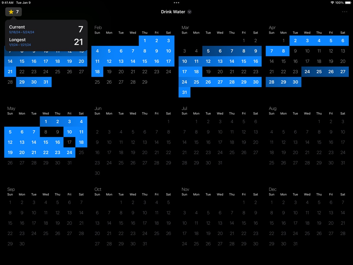 Simple: Habits! iPad screenshot 1