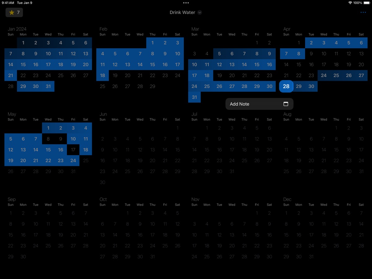 Simple: Habits! iPad screenshot 2