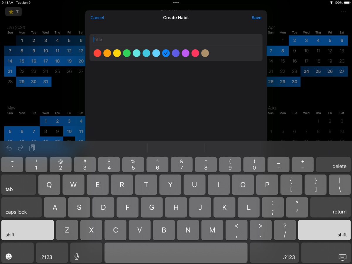Simple: Habits! iPad screenshot 3