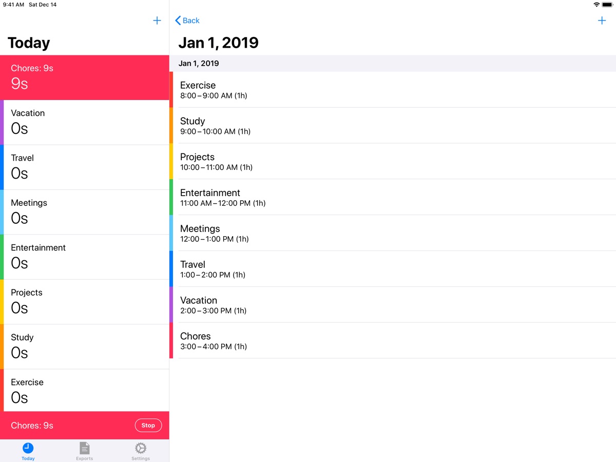 Timesheet! iPad screenshot 2