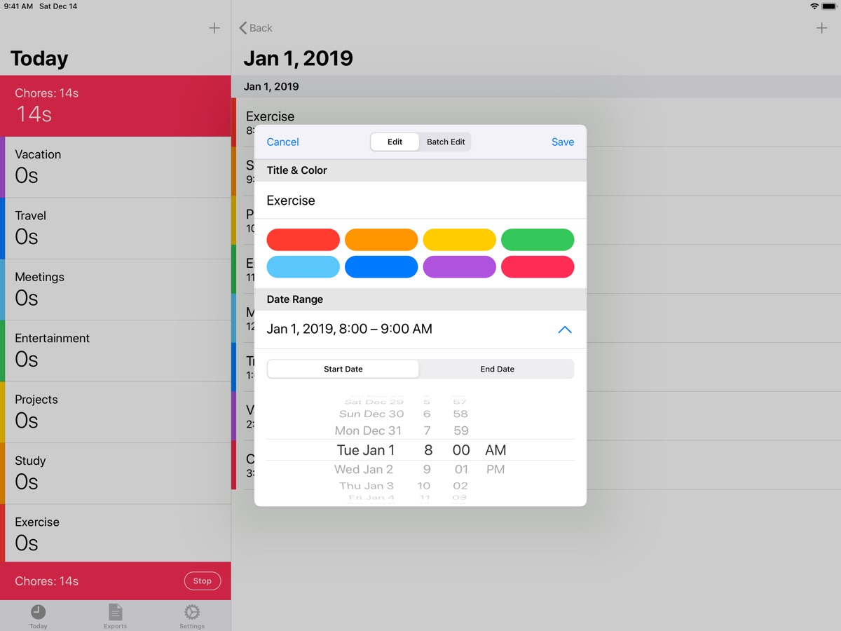 Timesheet! iPad screenshot 3