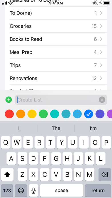 To Do(ne) iPhone screenshot 1