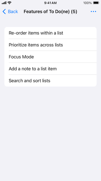 To Do(ne) iPhone screenshot 2