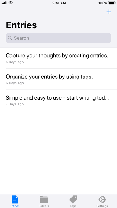 Writer! iPhone screenshot 1